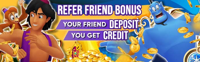 Refer Friend Bonus. Your friend deposit. You get free credit.