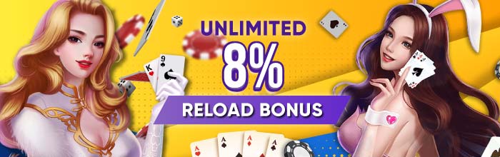 Unlimited 5% Reload Bonus that players can get every time make deposit